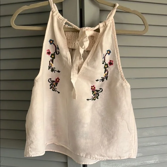 Free People Embroidered Sleeveless Top - Picture 3 of 3